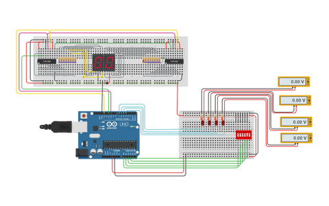 Visualizador DEC y HEX con 74HC595: lógica digital aplicada con Arduino