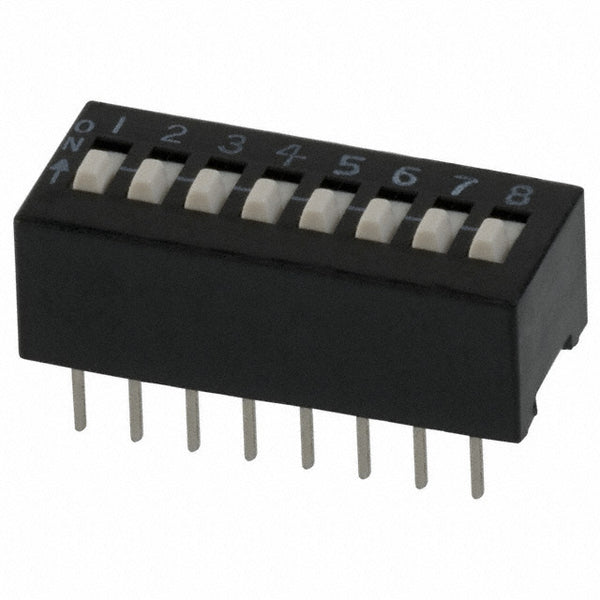 Interruptor DIP 8 Posiciones SPST 50mA 24V – CTS Serie 208