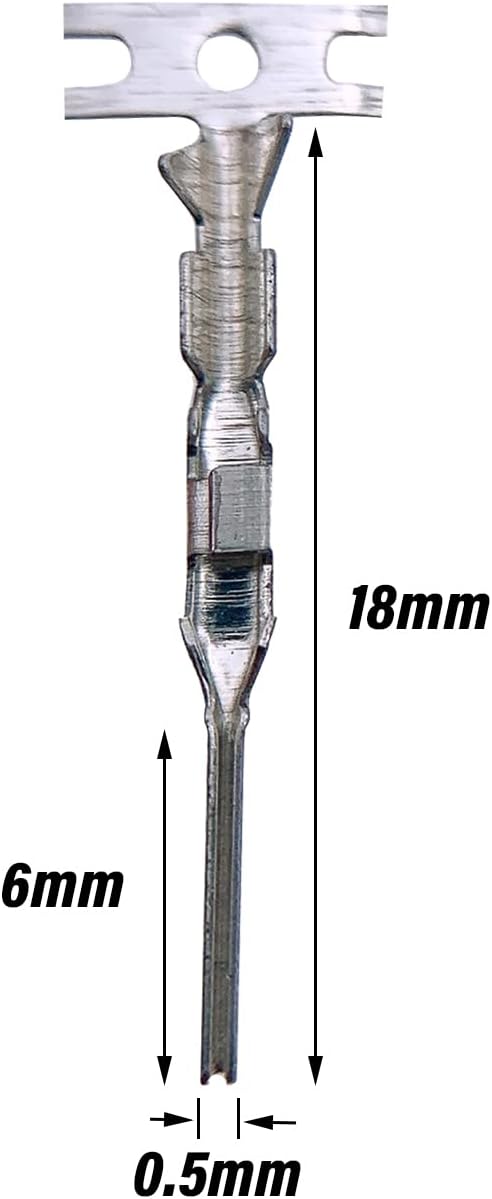 Terminal Dupont 2.54mm Crimp 18–24AWG Macho / Hembra para Conectores Jumper