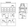 Bloque Terminal de Tornillo PCB 2.54mm 150V 6A – 2P / 3P / 4P