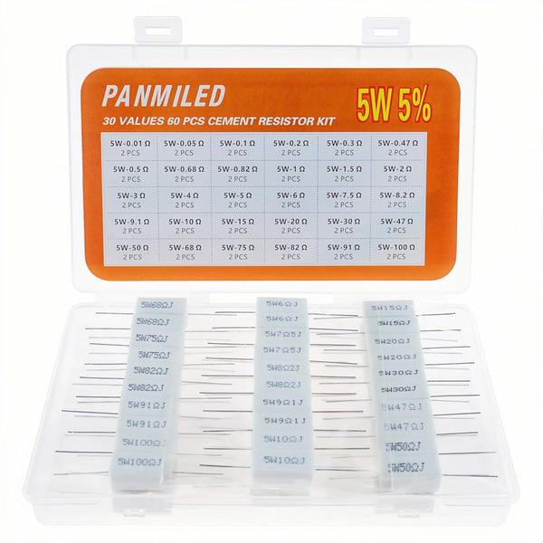 Resistencia Cementada Cerámica 5W ±5% de Potencia