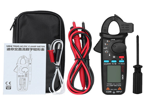 Medidor de Corriente con Abrazadera 1000A CA/CC – AideTek ACM91