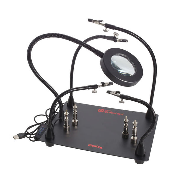 Helping Hands Solder Station – Estación de Soporte para Soldadura con Lupa y Brazos Flexibles