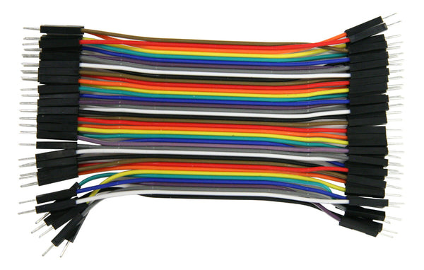 Kit de Cables de Puente 28 AWG 100 mm Male/Female Multicolor - BusBoard