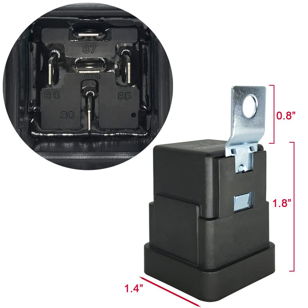 Relé Automotriz 12V 40A SPDT Impermeable iRhapsody con Arnés