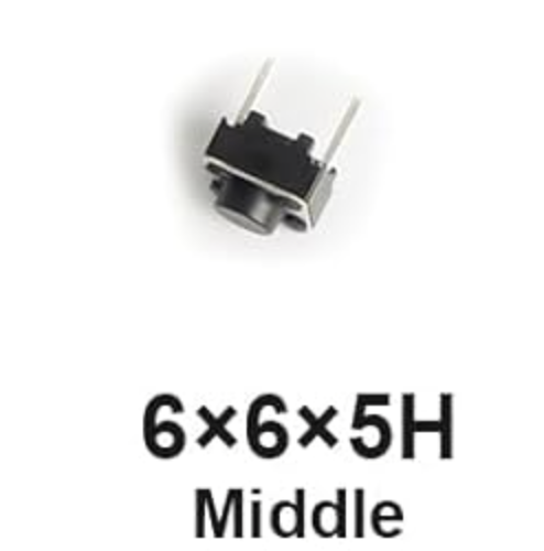 Botón Táctil 6x6x5H Middle - QTEATAK