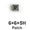 Botón Táctil 6x6x5H Patch - QTEATAK