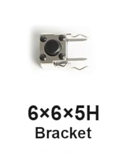 Botón Táctil 6x6x5H Bracket - QTEATAK