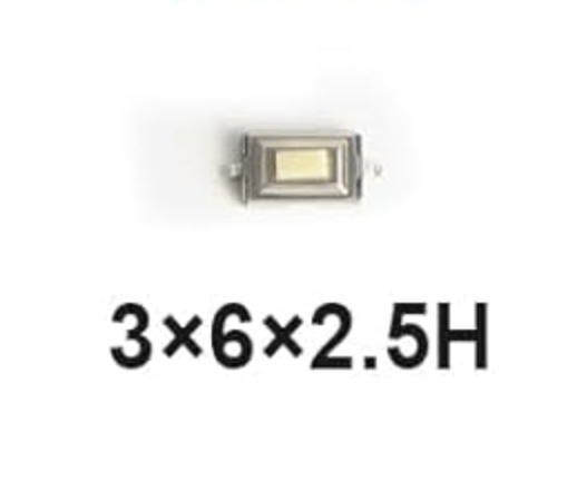 Botón Táctil 3x6x2.5H - QTEATAK