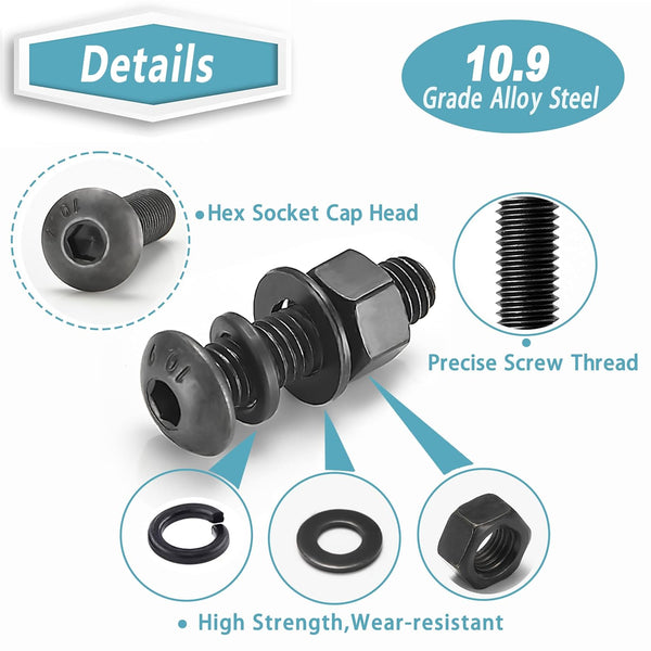 Tornillería Métrica M2–M5 – Tornillo, Tuerca y Arandela (Venta por Pieza)