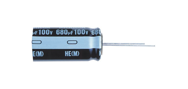 Condensador Electrolítico Radial Nichicon UHE1H221MPD 220 µF 50 V Baja Impedancia