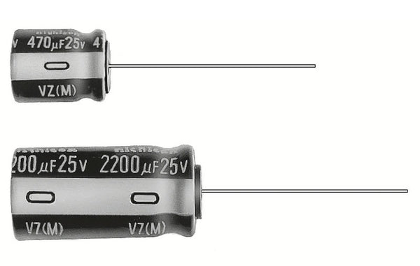 Condensador Electrolítico Radial Nichicon UVZ1E332MHD 3300 µF 25 V Alta Temperatura
