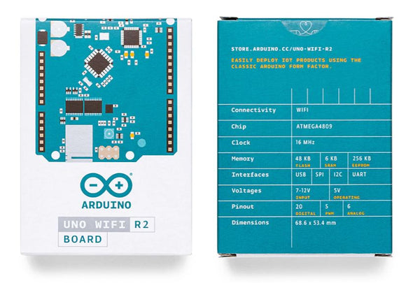 Arduino UNO WiFi Rev2 – Placa de desarrollo con conectividad 802.11 b/g/n
