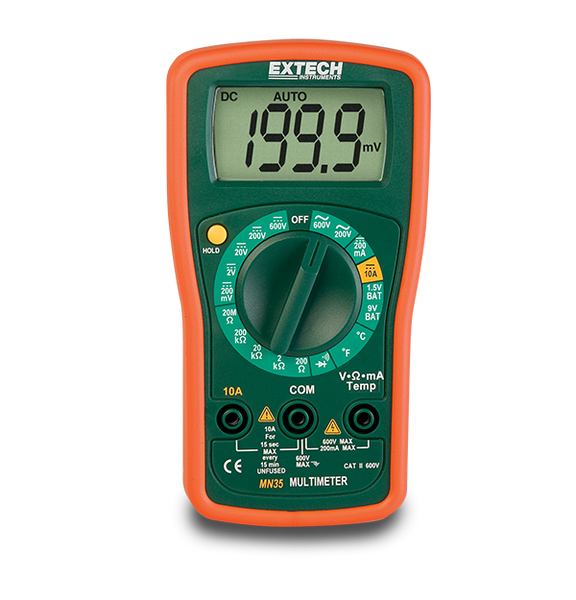 Multímetro Digital True RMS 3½ Dígitos - Extech
