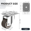 Ruedas Giratorias ANDUTEES de 1" - con Placa Giratoria 360°