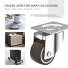 Ruedas Giratorias ANDUTEES de 1" - con Placa Giratoria 360°